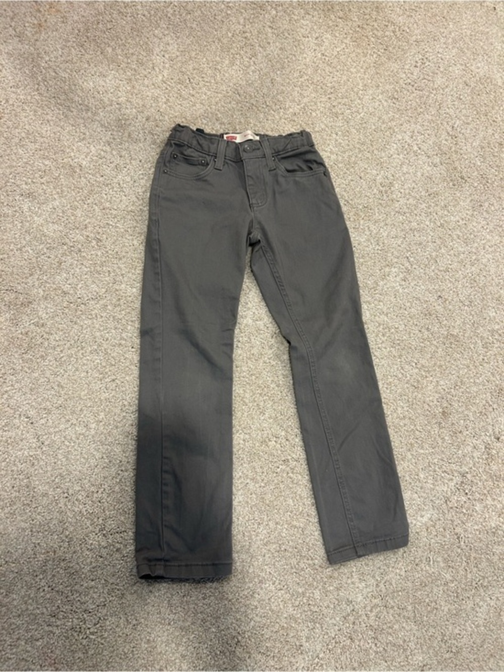 Levi's Boys Gray Straight-Leg Jeans